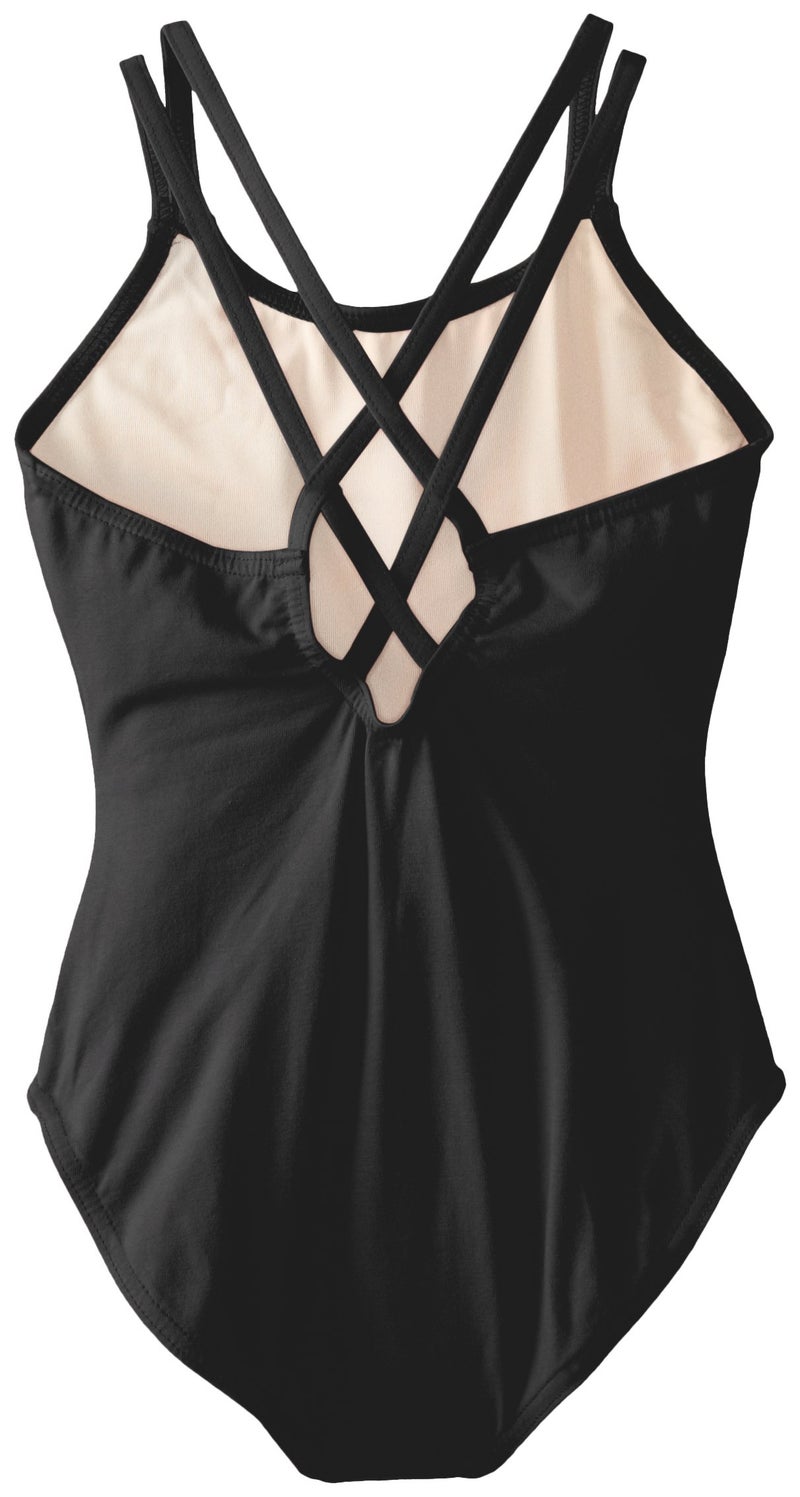 Capezio ليوتارد كابيزيو للفتيات الكلاسيكية بحمالات مزدوجة، أسود، مستوى متوسط 6-6X أمريكي - Image 4