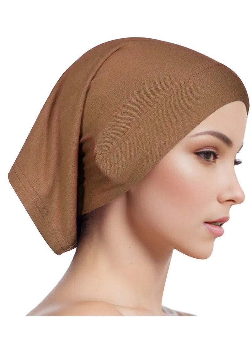 YOUGE 6-Piece Elegant And Comfortable Stretchable Hijab Premium Cap Comfortable Classic Long Scarf For Women and Girls Soft Turban Head Wrap for Lady - Image 5