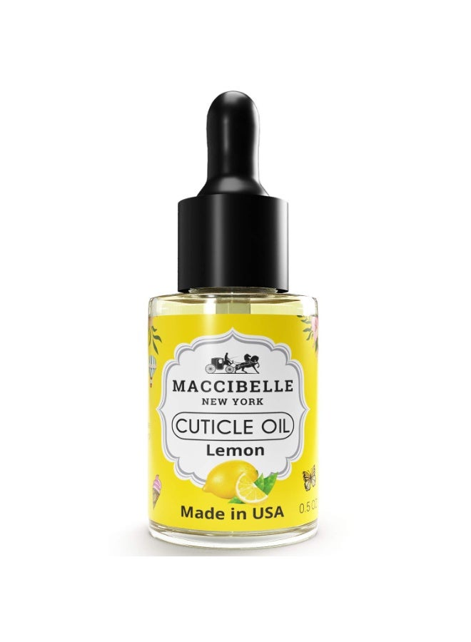maccibelle Maccibelle Cuticle Oil 0.5 oz - Soothe Nail Dry Cracked Cuticles (Lemon, 0.5 Fl Oz) - Image 4
