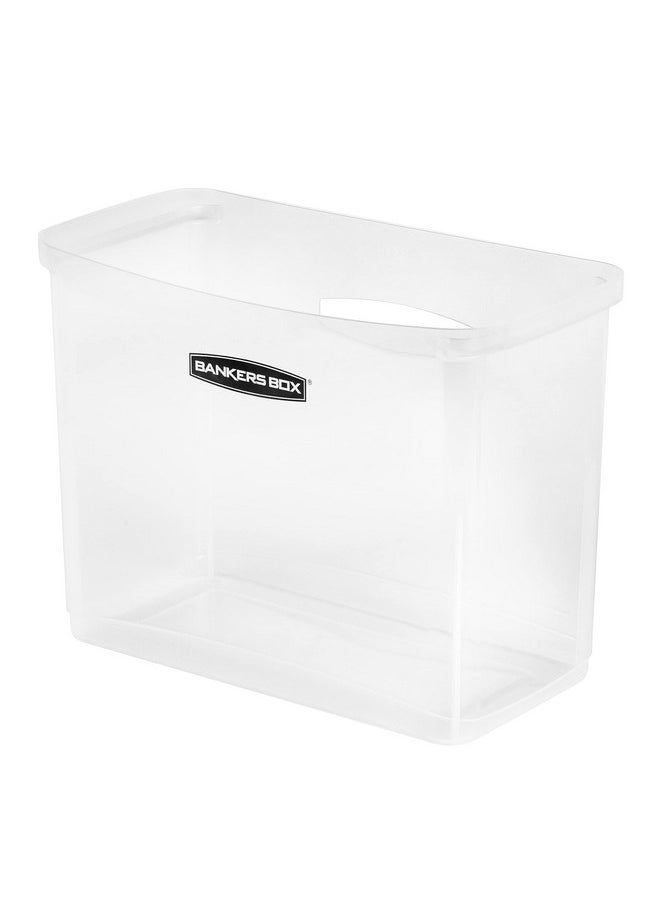 Bankers Box - 1 Pack Portable Open Desktop Plastic File Storage Box With Hanging Rails Side Handle Organizer Bin Letter - Image 1