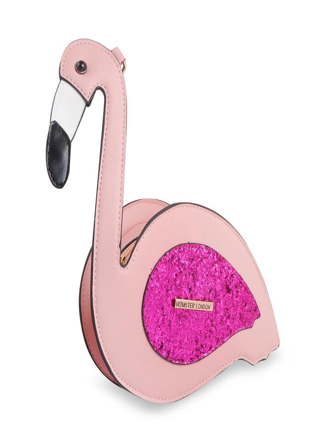 HAMSTER LONDON Funk Flamingo Sling Bag | Stylish and Trendy Crossbody Bag for Women & Girls | Casual Shoulder Bag - 20x12x5 cm - Image 1