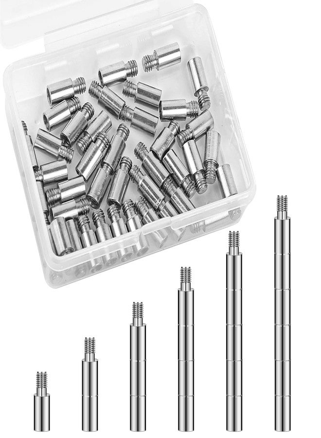 Sliverdew 40Pcs Scrapbook Extension Posts Album Accessories Extension Post Replacement Extension Screws Posts for Binding Extending Scrapbook Photo Album Refill Pages - Image 1