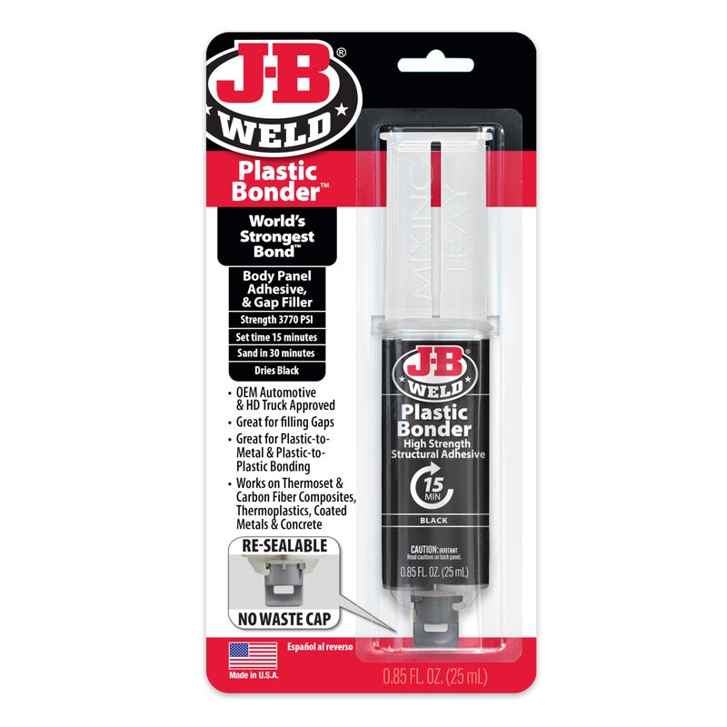 J-B WELD لاصق جاي-بي ويلد 50139 لجسم السيارة وملء الفجوات - أسود - 25 مل - Image 1