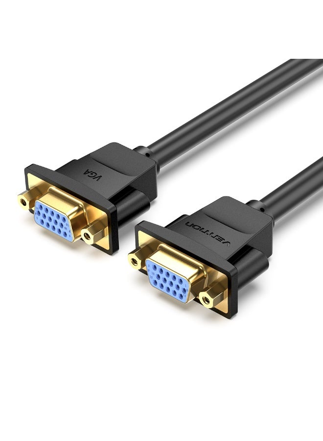 VENTION VGA Female to Female Extension Cable 1M Black Model # DAHBF - Image 1