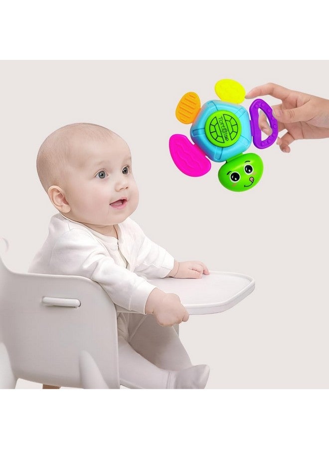 PLUSPOINT 5pcs Rattle Toys for Babies Infant Colourful Attractive Rattles And Teathers for 0-12 Months New Born Baby Toys Rattle Set with Fun Colors & Soft Rattling Sound BPA Free Baby Teether Toy New Born Toy Set Gift Pack - Image 3