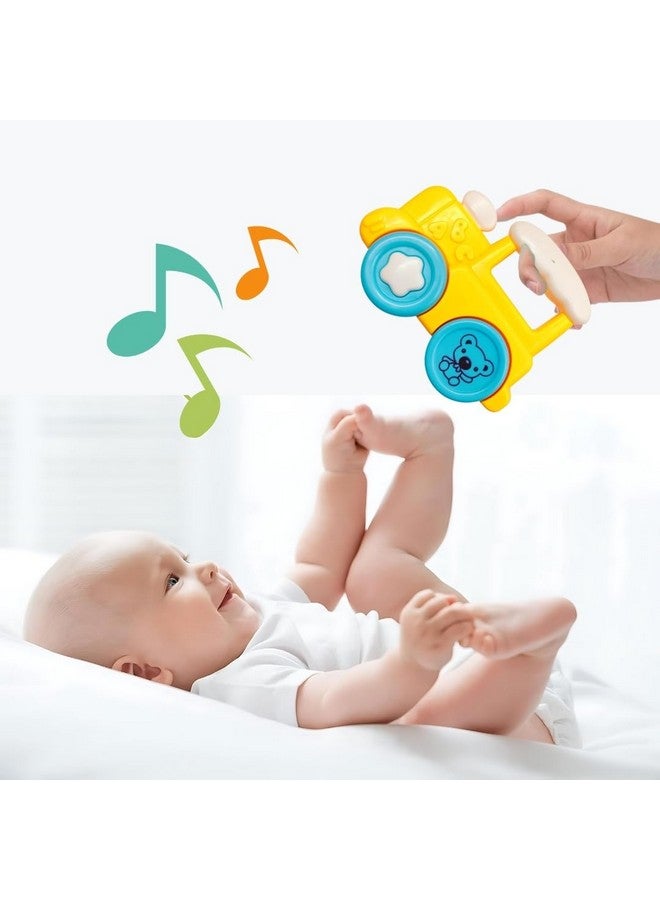 PLUSPOINT 5pcs Rattle Toys for Babies Infant Colourful Attractive Rattles And Teathers for 0-12 Months New Born Baby Toys Rattle Set with Fun Colors & Soft Rattling Sound BPA Free Baby Teether Toy New Born Toy Set Gift Pack - Image 2