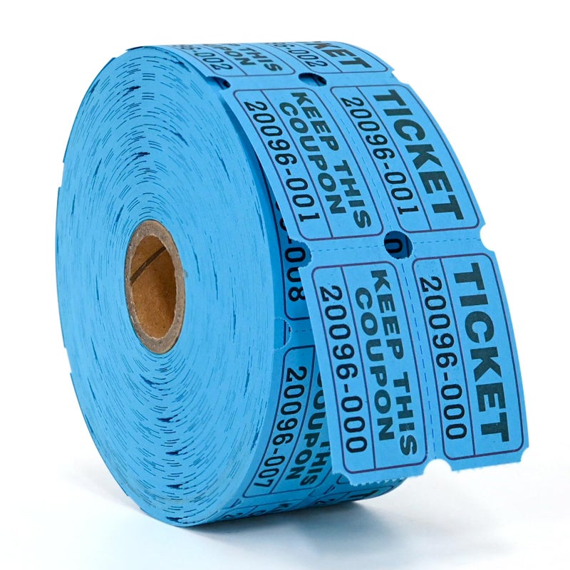 L LIKED Raffle Tickets Double Rolls 1000 Per Roll 5050 Raffle Tickets for EventsCarnivals Entry Class Reward PrizesBlue - Image 2