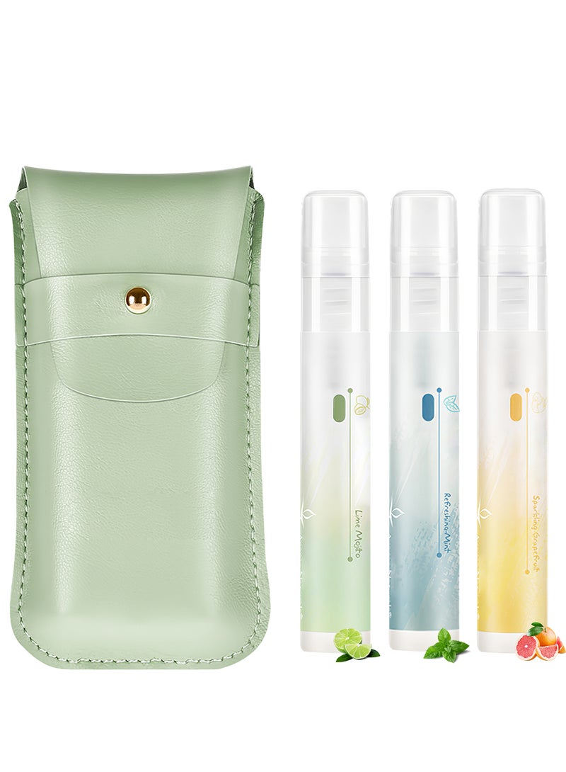 آروما ناتشورالز مجموعة بخاخ منعش للوجه من 3 قطع، عطر محمول، معطر آمن وقوي، مجموعة هدايا معطر، 8 مل/القطعة  - Image 1
