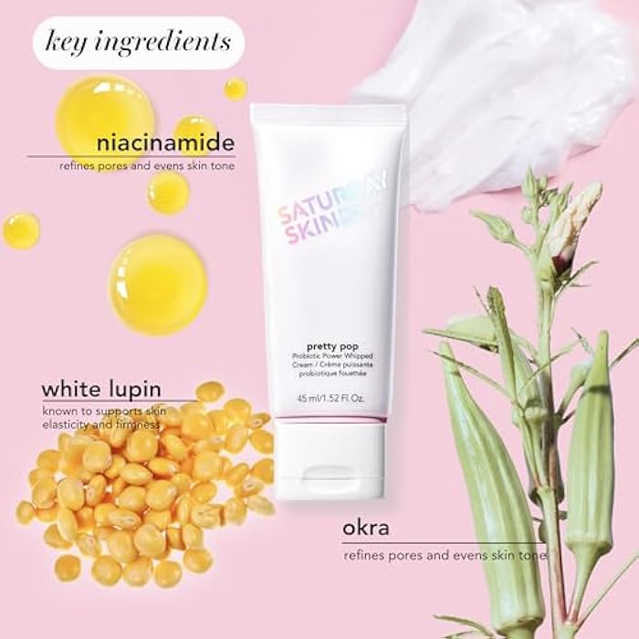 Saturday Skin Pretty Pop Prebiotics & Probiotics whipped Moisturizing Cream Nourishing Allure Best of Beauty K-Beauty Winner 2020 (1.52 Fl Oz) - Image 3