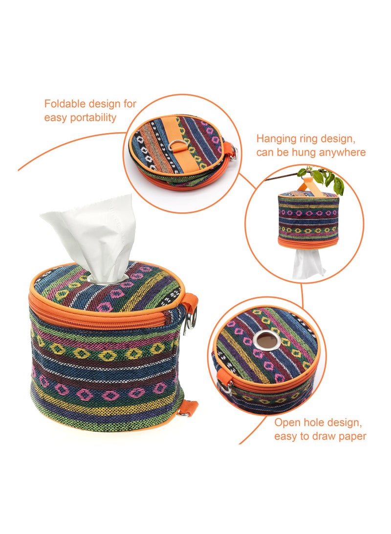 Camping Toilet Paper Holder Outdoor Roll Paper Storage Case Roll Case Paper Holder Toilet Roll Dispenser Holder Storage Bag With Hook For Camping Tent Camping Tent Outdoor Camping Hiking - Image 2