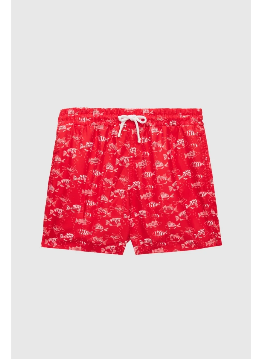 D'S DAMAT Regular Fit Red Printed Shorts Swimsuit 2HC62AP306130