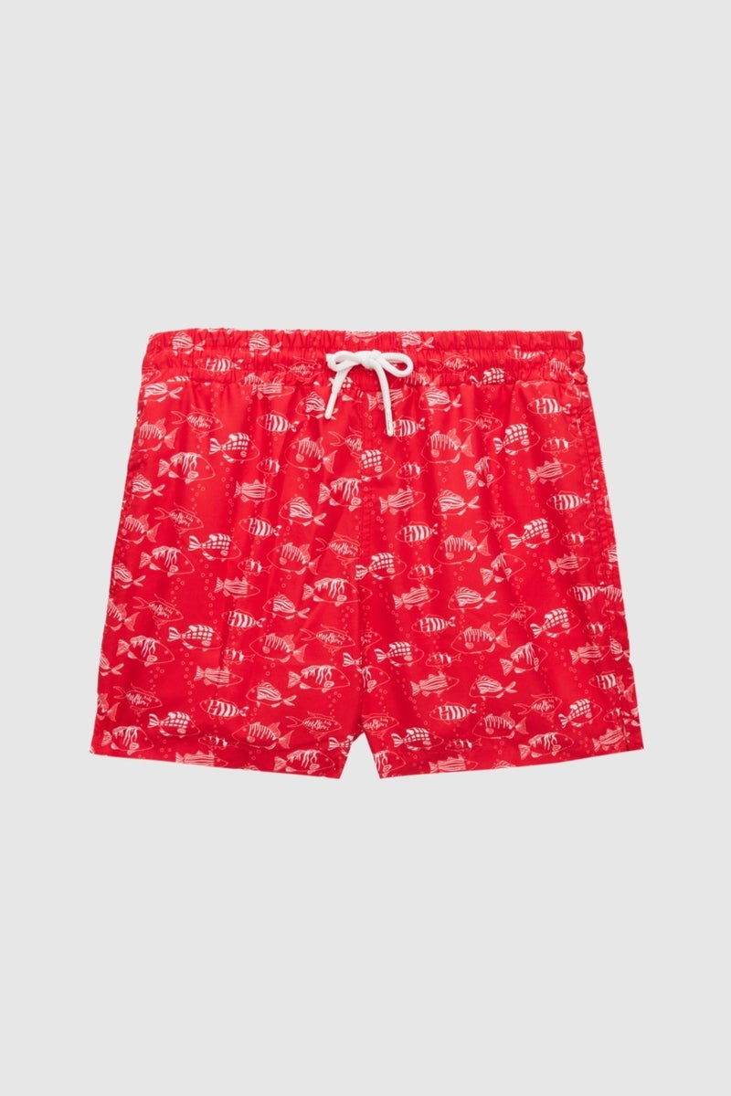 D'S DAMAT Regular Fit Red Printed Shorts Swimsuit 2HC62AP306130  - Image 1