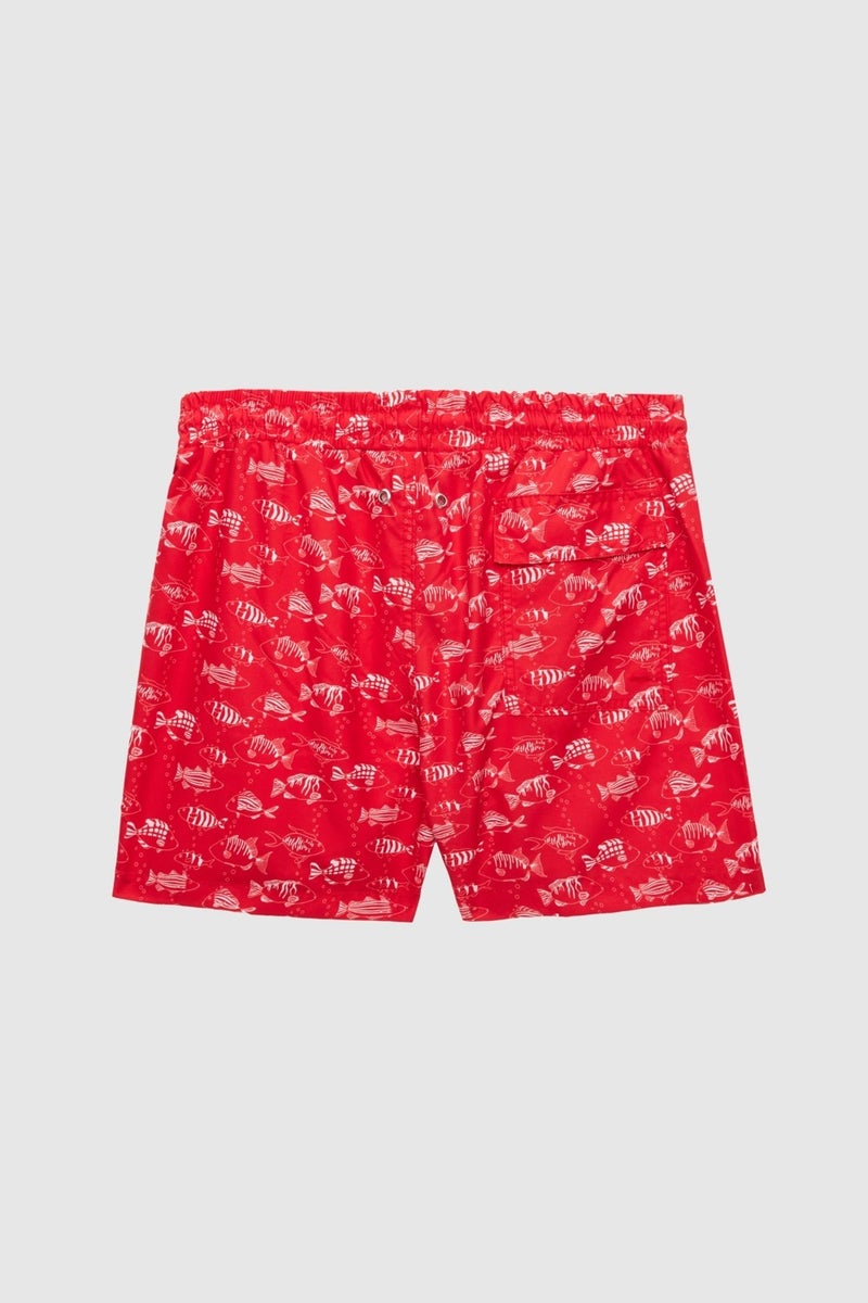 D'S DAMAT Regular Fit Red Printed Shorts Swimsuit 2HC62AP306130  - Image 3