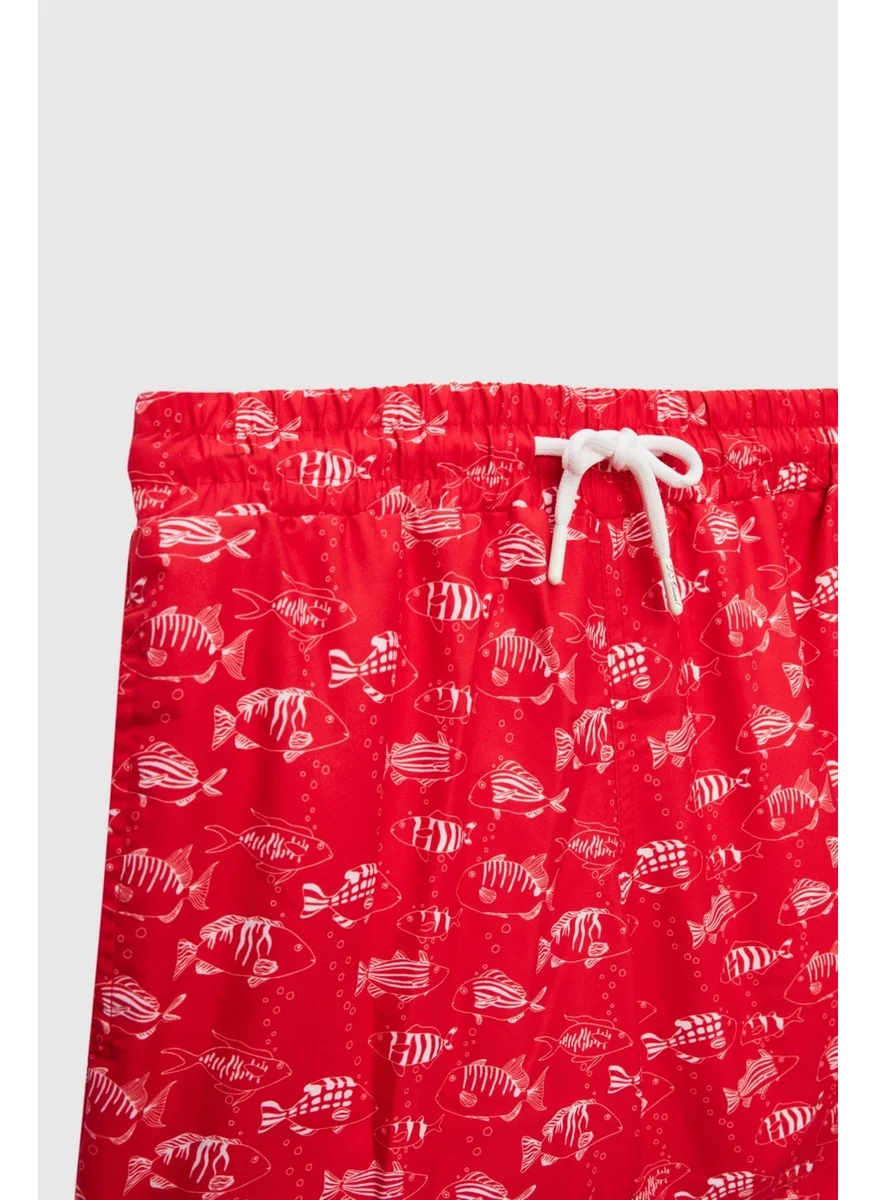 D'S DAMAT Regular Fit Red Printed Shorts Swimsuit 2HC62AP306130