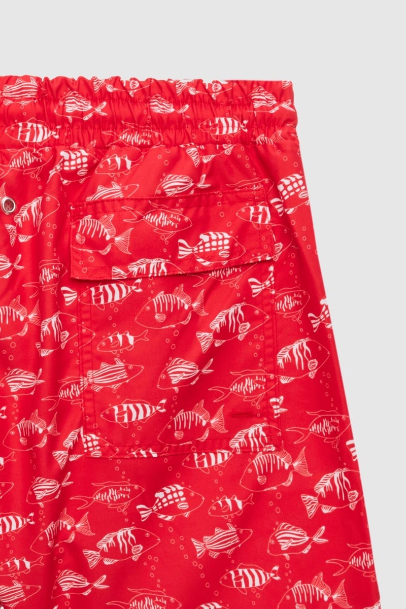 D'S DAMAT Regular Fit Red Printed Shorts Swimsuit 2HC62AP306130  - Image 4
