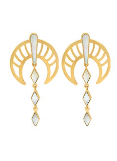 Rawan Gold Earrings  White - pzsku/ZEDCC5DA5A3250B0944EDZ/45/_/1663139148/034f8994-7e4d-4151-853e-235022c3e928