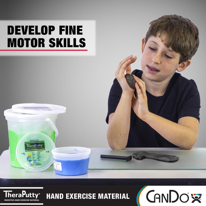 Cando كان دو 10-2605 ثيرابوتي بلس معجون تمارين اليد، 2 أونصة، صلب جداً - Image 4