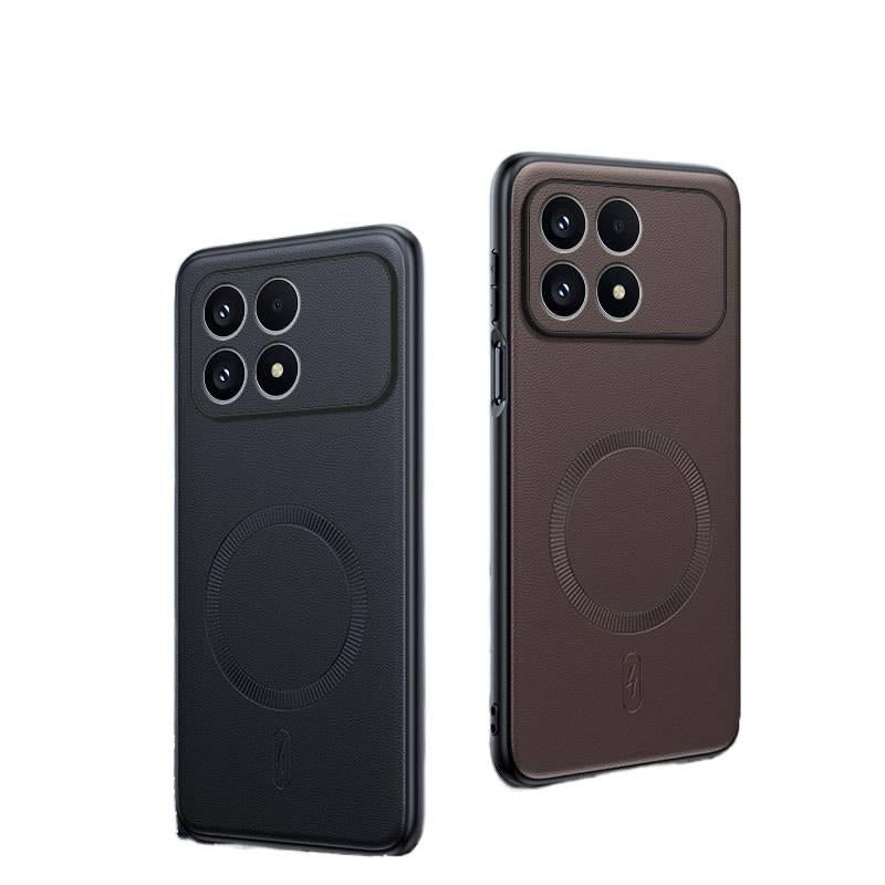 MS غطاء MagSafe بسيليكون لـ Redmi Note 14 Pro مع حماية من السقوط ومغناطيس قوي مع مقاوم للصدمات مع تشطيب غير لامع باللون رمادي مغناطيسي من السيليكون باللون الأحمر باللون الرمادي - Image 3