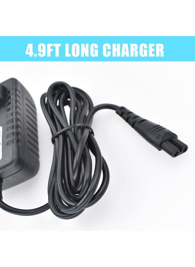 Replacement Charger for Remington Shaver F5-5800 F7800 F5800 F5790 F4790 R5150 R6130 R-6150 MS2-390 MS3-2700 MS680 R9100 Electric Razor Trimmer PA1204N Power Cord