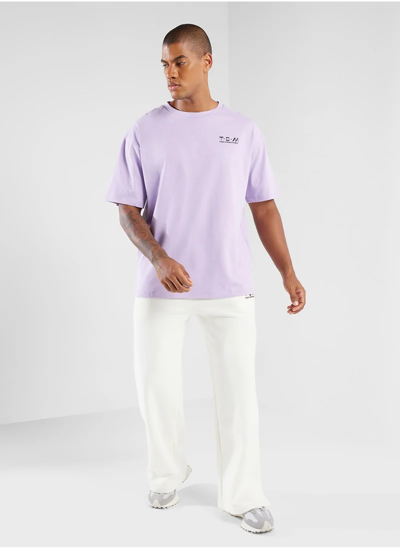 ذا جيفينج موفمنت Oversized Racing Printed T-Shirt