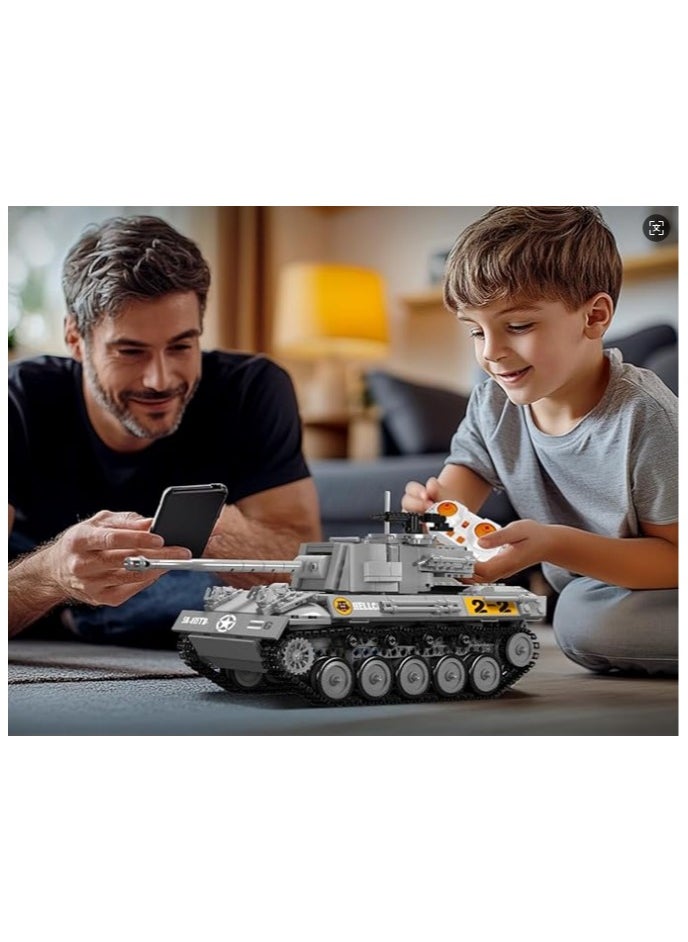 mould king tank building kit,  building blocks toys,children adult stacking blocks, children's toys 971 + 14  - Image 1