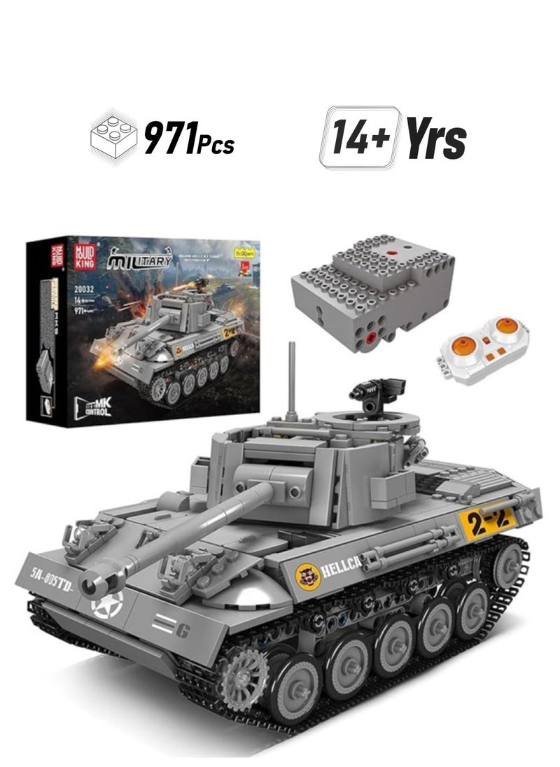 mould king tank building kit,  building blocks toys,children adult stacking blocks, children's toys 971 + 14  - Image 1