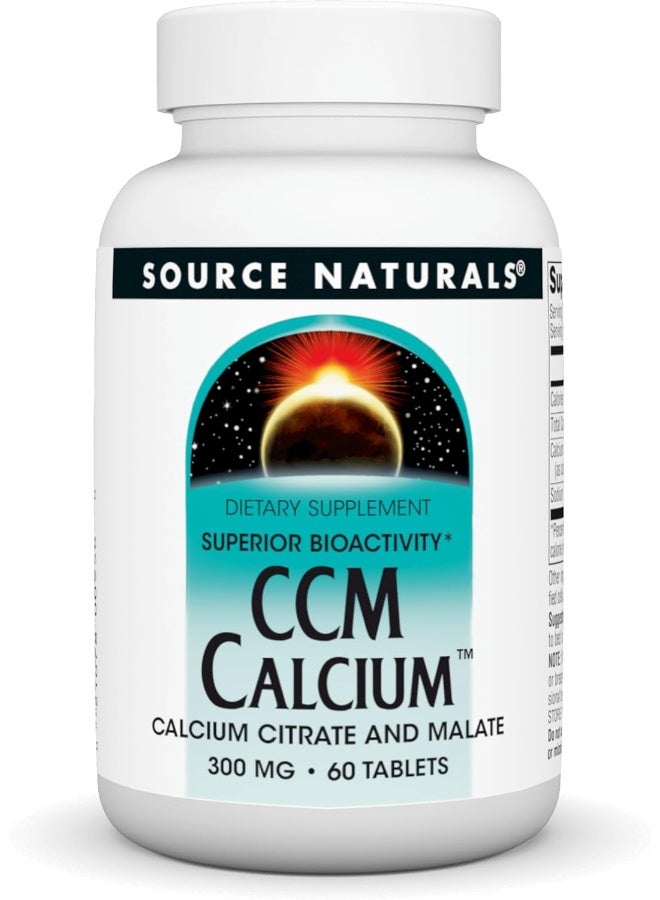 SOURCE NATURALS Source Naturals CCM Calcium™ 300 mg 60 Tablet - Image 1