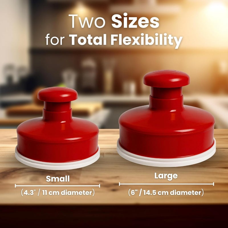 TRAITOOLS Combo Molde para Arepas Colombianas – 2-Pack with Small (4.3 in) & Large (5.7 in) Molds – Molde para Empanadas, Gorditas de Maiz y Pastelitos Venezolanos – Traditional Colombian Kitchen Tools - Image 2