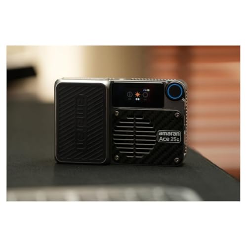Amaran Ace 25c Kit Pocket RGBWW LED Light Boost Mode Up to 32W FullColor Mini Video Light 230010000K 1171 Lux1m at 5600K 4500mAh Battery with PD Charging for Mobile Creators Charcoal - Image 3