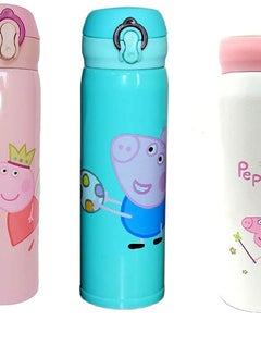 Brain Giggles Brain Giggles Stainless Steel Flask 500 ml - Peppa Blue  - Image 4