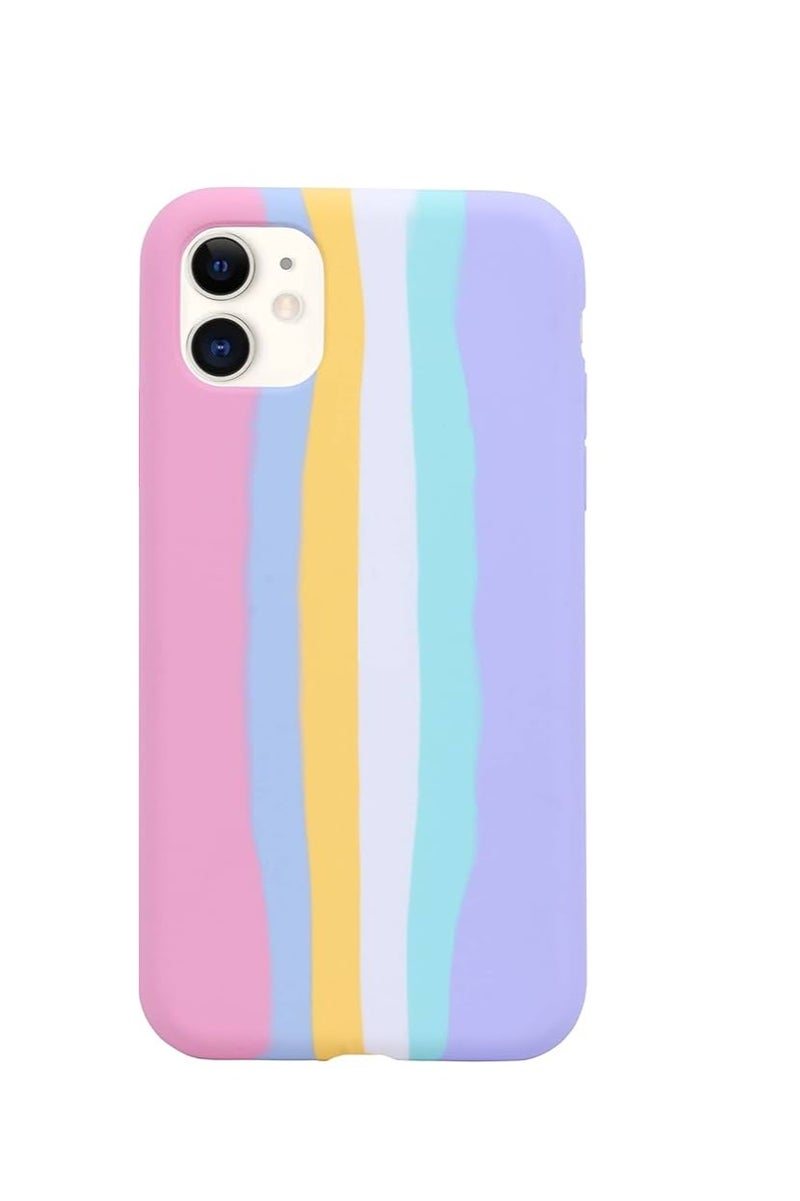 شوميرا Color Liquid Case for iPhone 11 6.1 inch Case Cover Smooth Silicone Full Protection with Elegant Look - Image 1