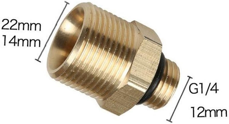 كلاراكو محول غسالة M22 ذكر X1/4 ذكر ثابت استخدم محول رماح رغوة الثلج - Image 1