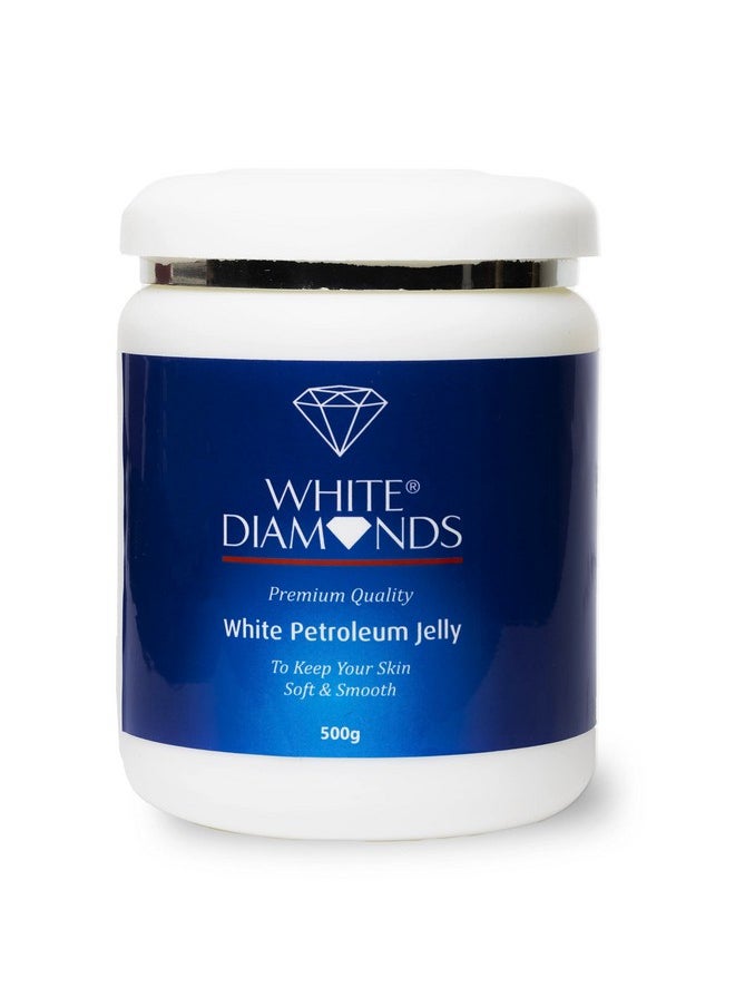 WHITE DIAMONDS White Diamonds Petroleum Jelly | For Soft & Smooth Skin | Heals And Protects Rough Skin, Chapped Lips, And Cracked Heels | Pack Of 1 | (500Gm)  - Image 1