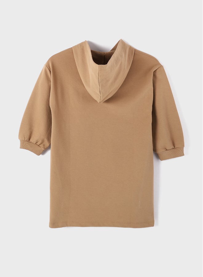 LC WAIKIKI Hooded Printed Long Sleeve Girl sweatshirt  - Image 2
