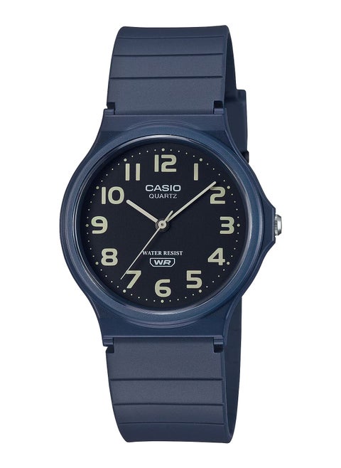 Casio Water Resistant Analog Resin Band Watch - MQ-24UC-2BDF - 34mm