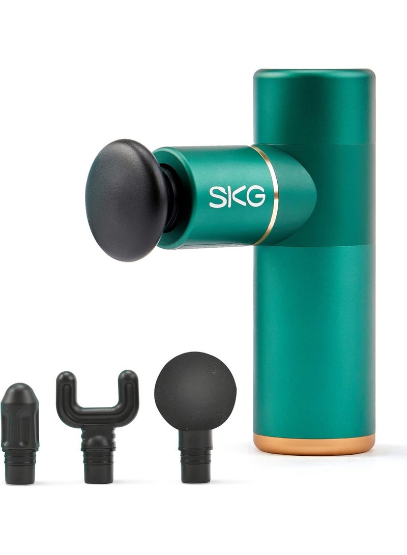 SKG مسدس تدليك SKG F3-EN-GREEN، 4 مستويات تدليك، 4 رؤوس تدليك قابلة للتبديل، 2,200 مللي أمبير، منفذ شحن USB-C، حتى 12 ساعة من عمر البطارية (أخضر) - Image 2