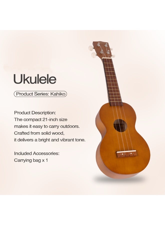 Generic 21-inch ukulele, Compact and portable, perfect for travel.  - Image 3