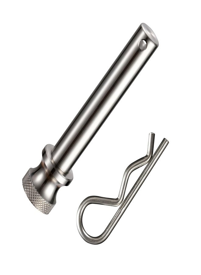 TOPSHINE Stainless Steel Trailer Hitch Pin and Clip, 5/8 Inch Diameter, Fits 2"&2.5" Receiver (1 Pack) - Image 1