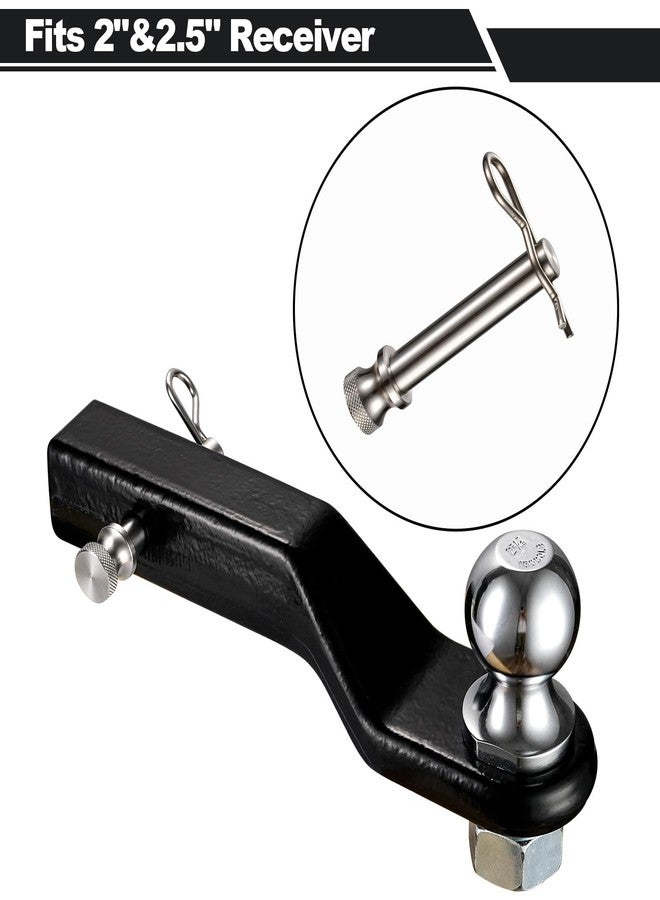 TOPSHINE Stainless Steel Trailer Hitch Pin and Clip, 5/8 Inch Diameter, Fits 2"&2.5" Receiver (1 Pack) - Image 4