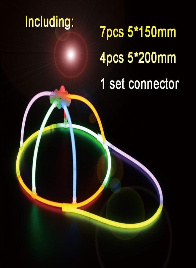 Selibration Glow Sticks DIY Glow Cap Party Glowing Hat Party Favors for Birthday Wedding Engagement Pool Shower Graduation Event Theme Celebration Party Supplies and Halloween Parties - Image 3