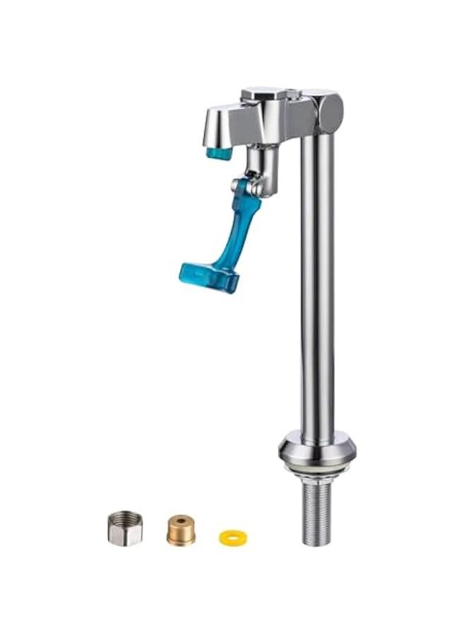 Arabest Glass Filler Faucet Deck Mount 9 Inch Push-Back Drinking Water Filling Faucets with Adjustable Flow, Brass, G1/2 Male Shank Commercial Faucet for Bar, Diner, Kitchen, Restaurants & Coffee  - Image 1