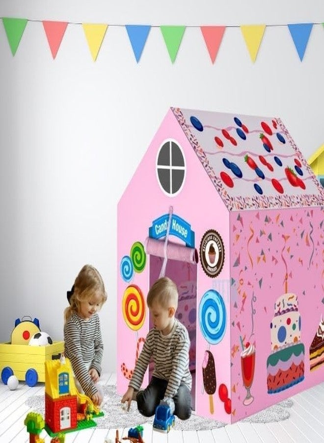 CAPSEA Play Tent House for Toys for 2 to 8Years Old Girls Boys,Colorfull and Light Weight and Foldable Children Kids Toys,Indoor and Outdoor Tent House(Candy Tent House) - Image 2