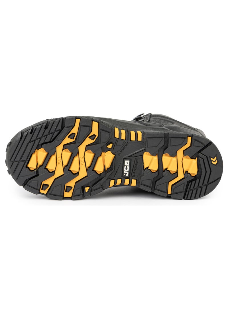 جيه سي بي حذاء أمان Chukka للرجال، مقاس 5 بوصات، JCB-006B | مقدمة من سبيكة معدنية - مقاوم للماء والزيت والحرارة والانزلاق، معتمد من ASTM F2413-18، EH - أسود - Image 5