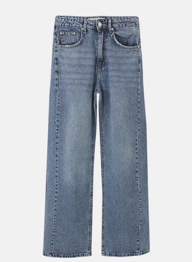TGS Mid Blue Flared Leg Women Jeans - Image 1