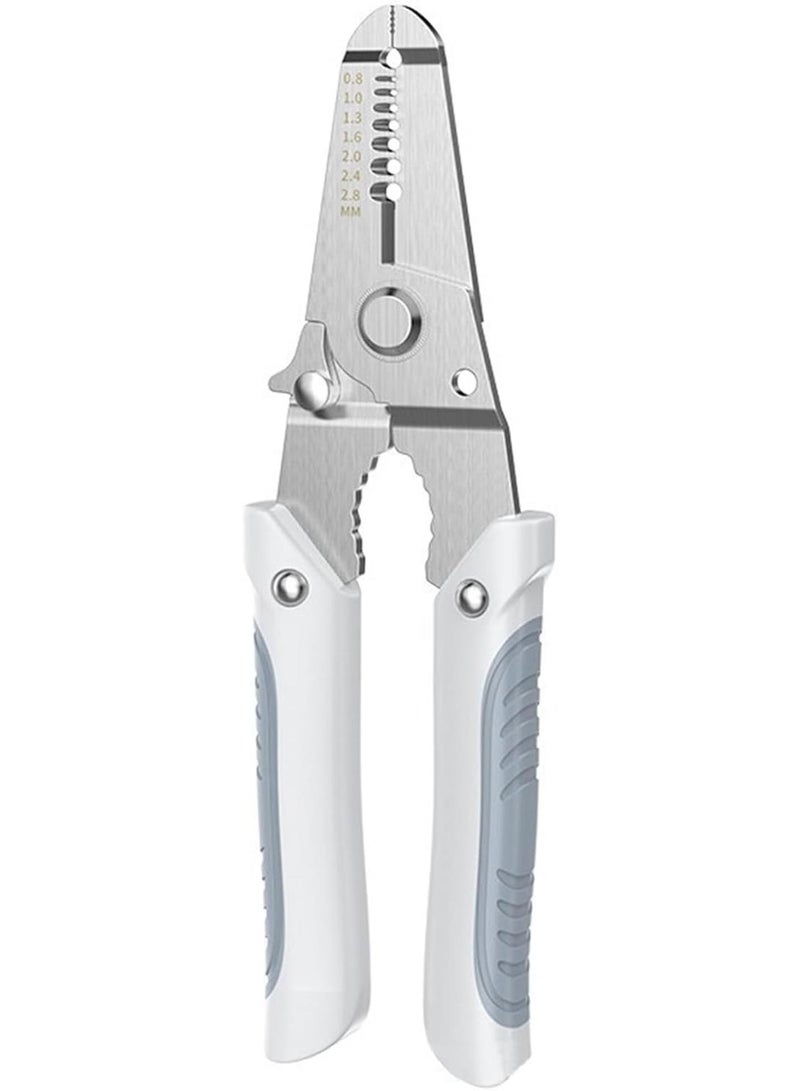 GGOOT Wire Stripping Pliers Multifunctional Electrician Special Wire Splitting Pliers Universal Industrial Hardware Tools Cable Pliers(Style5 18cm)  - Image 1