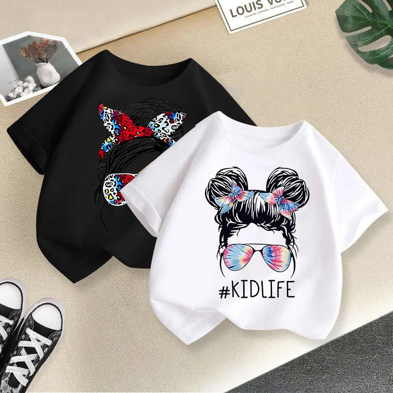 Children'S T-Shirt Short-Sleeved 2025 Crewneck Head Printed Top Loose Casual Half-Sleeved Children'S Wear - Image 3