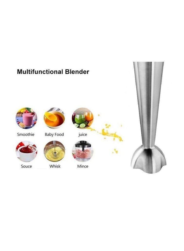5in1Stainless Hand Blender+Egg Beater Whisk/100ml Cup/1500W(HMA-1026)  - Image 2