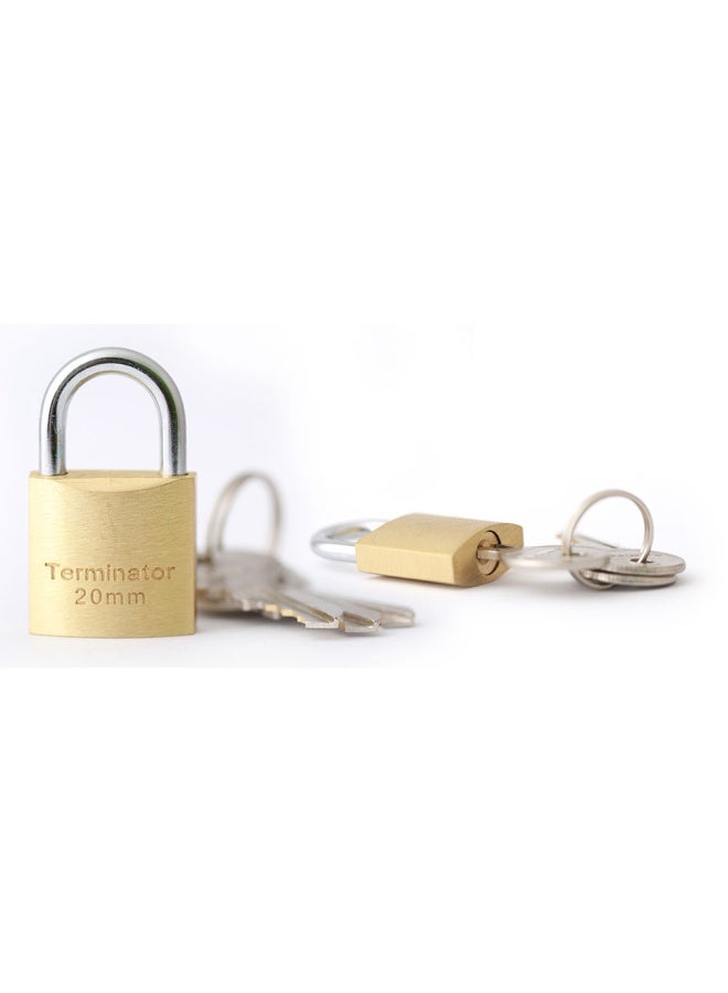 Terminator Terminator Brand Brass Pad Lock 20Mm Replacement Of Tpl 7720 
