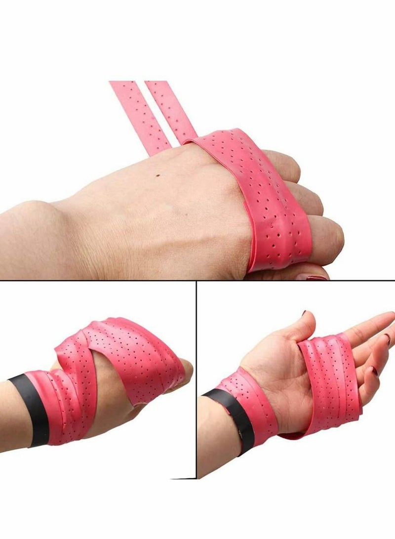 Excefore 5pcs Tennis Racquet Grips Tape, Anti Slip Badminton Racket Grip Tape, Breathable Over Grip Tape for Squash, Skipping Rope, Fishing Pole Racket Grip,Badminton Tennis - Image 5