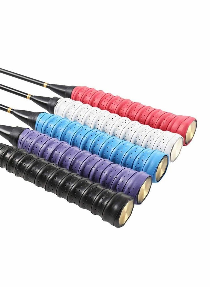 Excefore 5pcs Tennis Racquet Grips Tape, Anti Slip Badminton Racket Grip Tape, Breathable Over Grip Tape for Squash, Skipping Rope, Fishing Pole Racket Grip,Badminton Tennis - Image 3